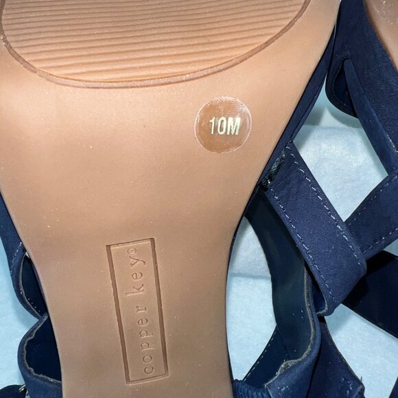 Copper Key Paradise Elite Blue Womens Heeled Sandals Size 10M - Picture 13 of 15